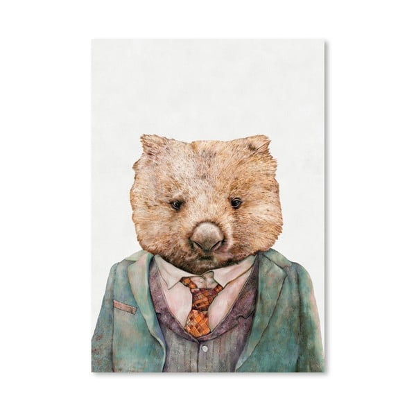 Plakát Wombat, 30x42 cm