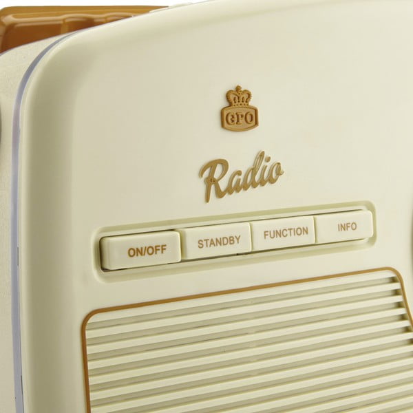 Rydell Nostalgic Dab Radio Cream White Rydell Nostalgia - GPO-image-1