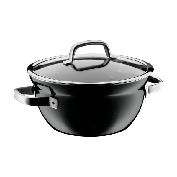 Черна купа за готвене с капак Fusiontec, ø 24 cm - WMF