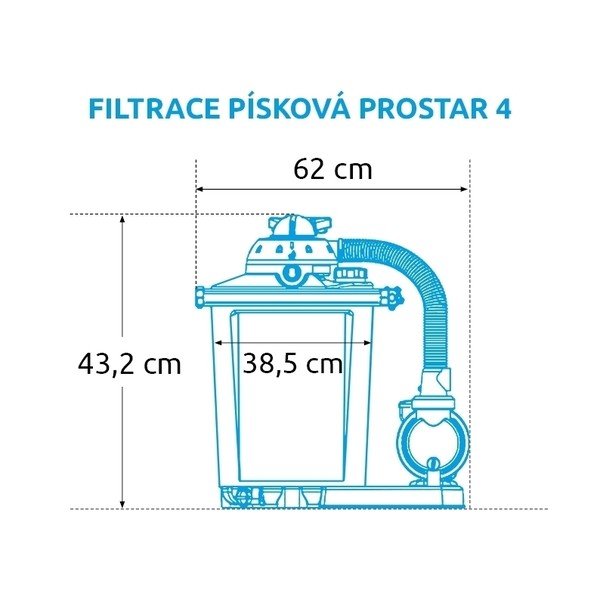 Пясъчна филтрация ProStar 4 - 4 m3/h – Marimex-image-4