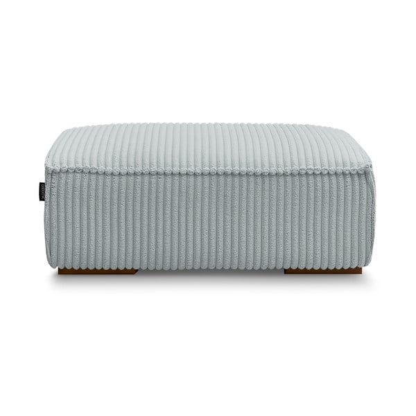 Светлосива табуретка  от рипсено кадифе Chelsea – Bobochic Paris