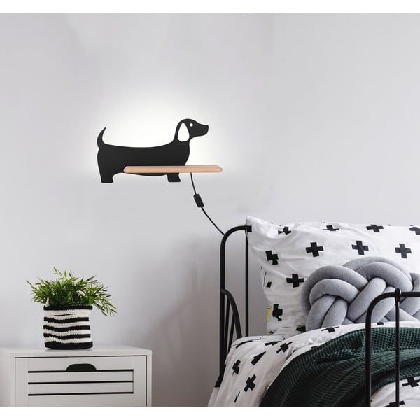 Черно детско осветително тяло Dog - Candellux Lighting-image-1
