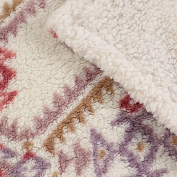 Одеяло в естествен цвят 240x200 cm Navajo Fleece – Catherine Lansfield-image-3