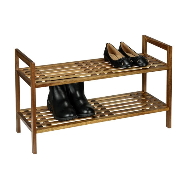 Стелаж за обувки от масивна акация в естествен цвят 69x40,5x27 cm Fondi – Wenko-image-2