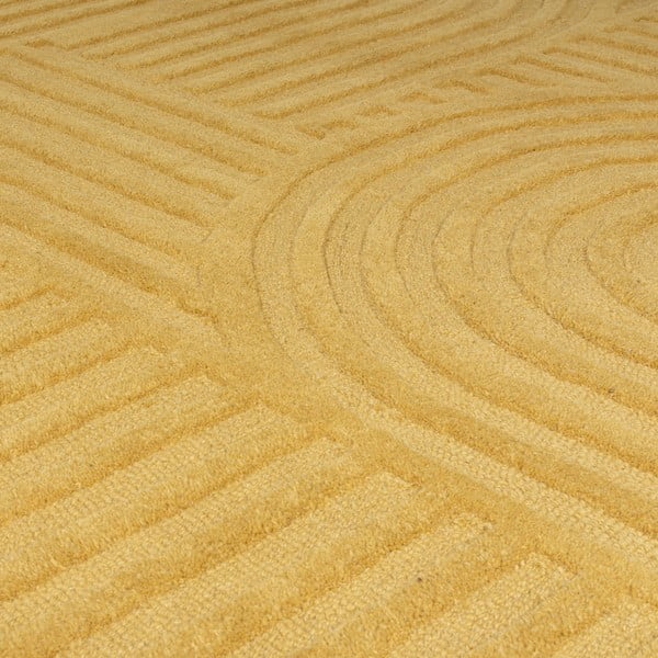 Жълт вълнен килим , 160 x 230 cm Zen Garden - Flair Rugs-image-4