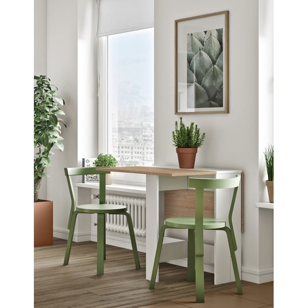 Сгъваема маса за хранене с плот от дъб 76x28 cm Papillon - TemaHome-image-1