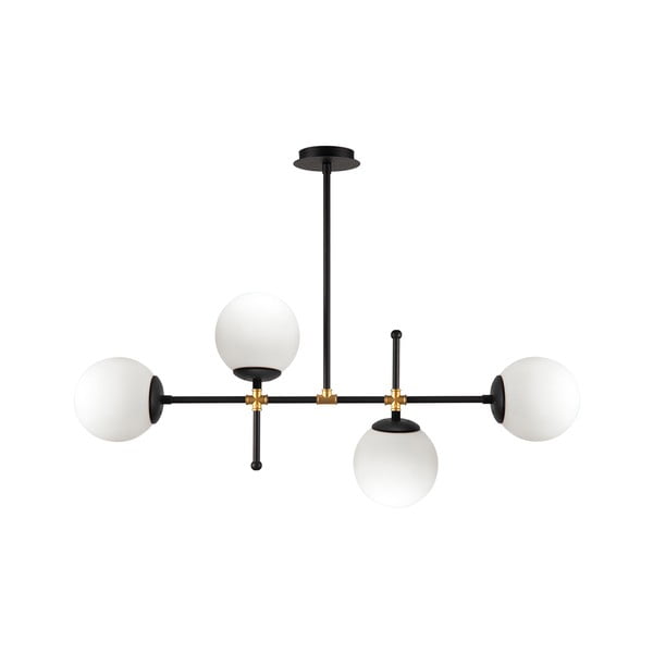 Черно висящо осветително тяло, височина 57 cm Kruva - Squid Lighting-image-2