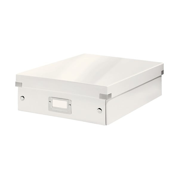 Бяла картонена кутия за съхранение с капак Click&Store - Leitz-image-2