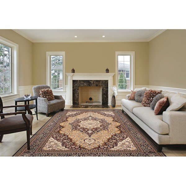 Оранжев вълнен килим 160x240 cm Charlotte - Agnella-image-1