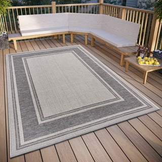 Сив външен килим 63x120 cm Clyde Cast – Hanse Home