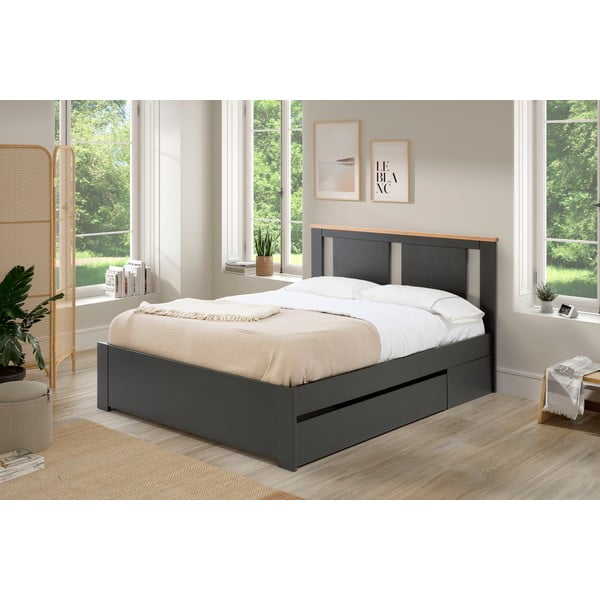 Антрацитно сиво чекмедже 137 x 147 cm Enara - Marckeric-image-1