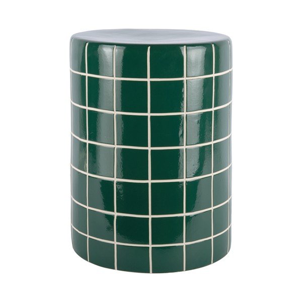 Керамична кръгла странична масичка ø 33 cm Retro Tiles – Leitmotiv