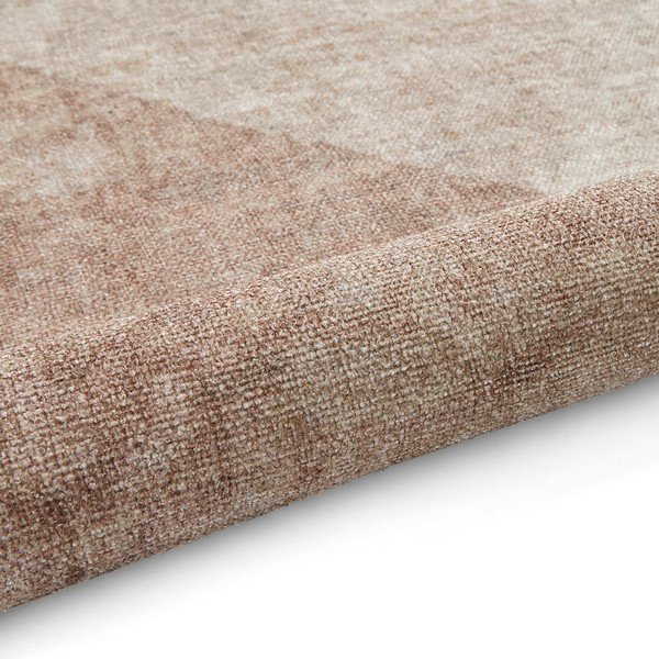 Светлокафява пътека със смес от памук подходяща за пране 60x170 cm Whisper – Think Rugs-image-3