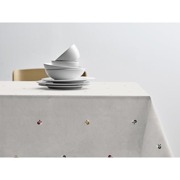 Памучна покривка за маса ø 180 cm Hearts Embloidery – Södahl-image-1