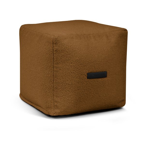 Кафяв пуф от букле Up! MooG – SLOWDOWN