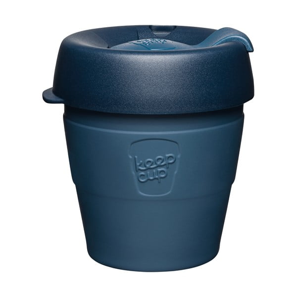 Тъмно синя чаша за пътуване с капак Thermal, 177 ml Spruce - KeepCup