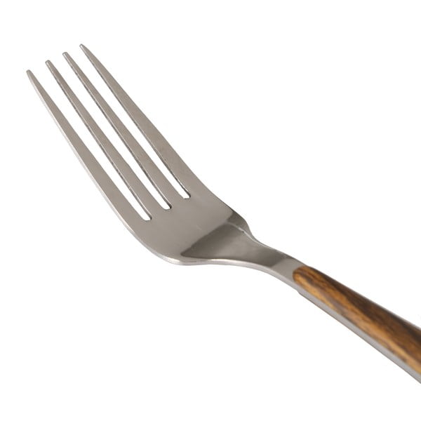 Кафяво-сребристи прибори за хранене 24 бр. от неръждаема стомана – Ixia-image-1