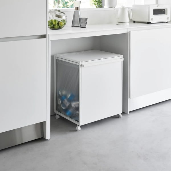 Бяло метално кошче за рециклиране Tower – YAMAZAKI-image-4