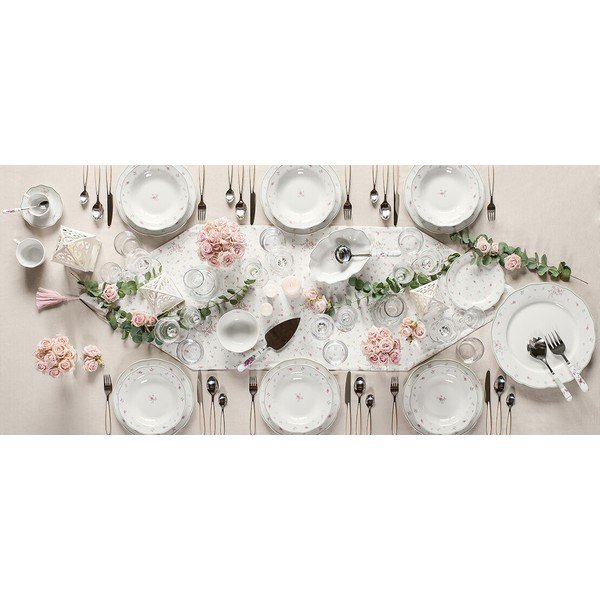 Бяла порцеланова тава Nonna Rosa - Brandani-image-3