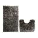 Тъмносиви килими за баня в комплект от 2 бр. WC 80x50 cm Bati – Restilo