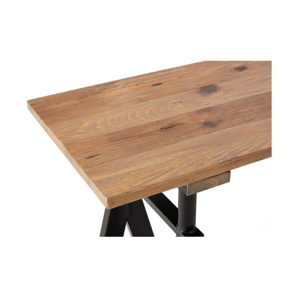 Конзолна маса с плот от борова дървесина в естествен цвят 45x130 cm Hampstead - Premier Housewares-image-4