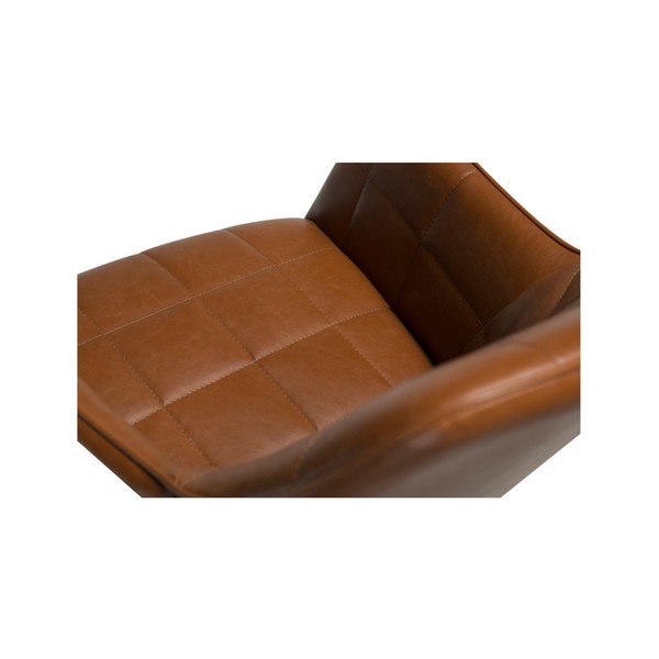 Кафяв кожен стол Прегръдка реколта Embrance - DAN-FORM Denmark-image-3