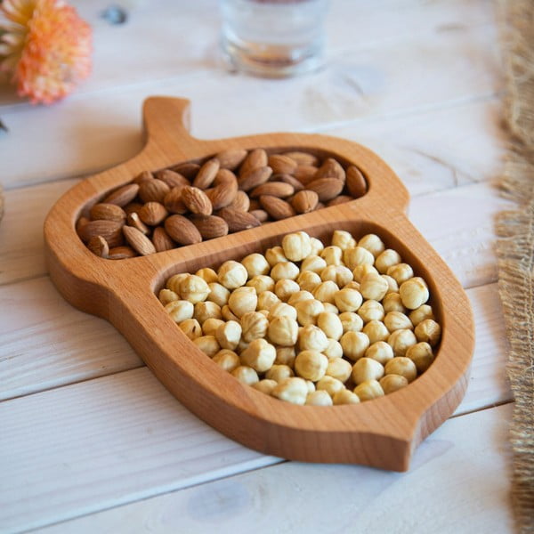 Дървен поднос 20x28 cm - Hermia-image-1