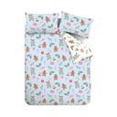 Синьо  двойно удължено спално бельо от микрофибър 230x220 cm Gingerbread – Catherine Lansfield