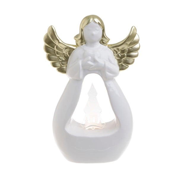Коледна керамична светлинна украса във формата на ангел Сара - InArt