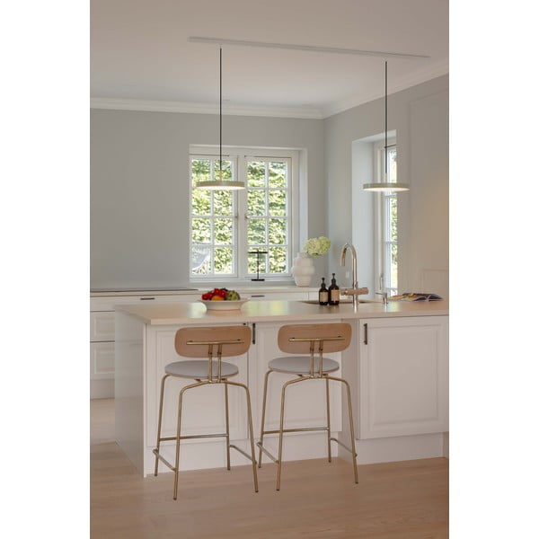 Светлосиво метално LED затъмняващо се висящо осветително тяло с метален абажур ø 31 cm Asteria Plus – UMAGE-image-3