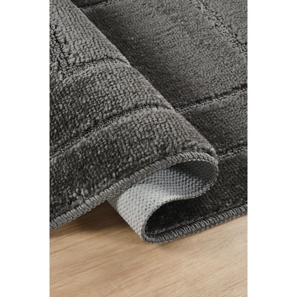 Антрацитни килими за баня в комплект от 2 бр. 50x80 cm Cerceve – Foutastic-image-2