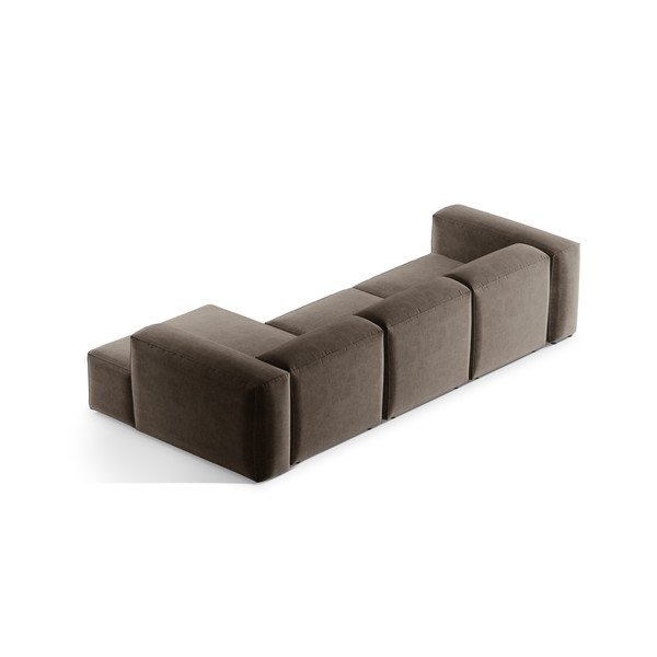 Кафяв ъглов диван (десен ъгъл) Bergamo – Cosmopolitan Design-image-4