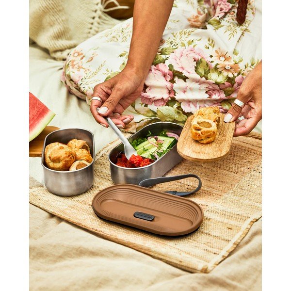 Кутия за обяд 2 бр. Bento – Black + Blum-image-3