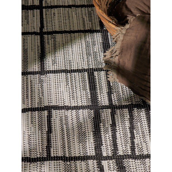 Черен/кремав кръгъл килим за открито и закрито ø 160 cm Haringey Crouch – Ted Baker-image-2