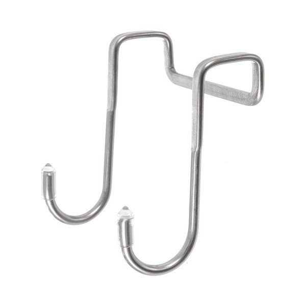 Висящи комплект куки 2 бр. от неръждаема стомана в сребрист цвят – Orion