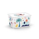 Бяла пластмасова детска кутия за съхранение 55x39x31 cm C Box Style – KIS