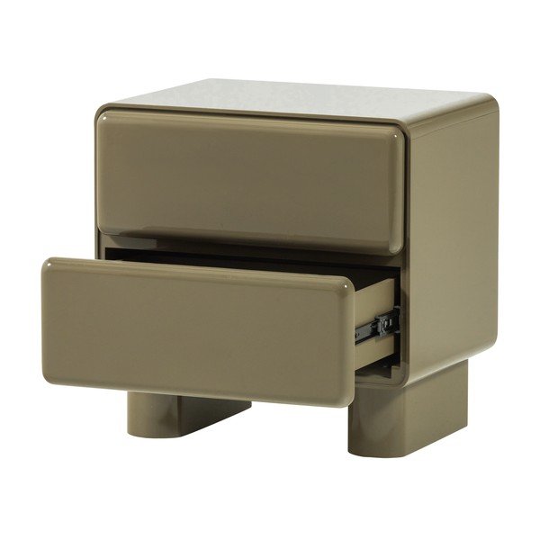 Зелено гланцово нощно шкафче Lustra – WOOOD-image-4