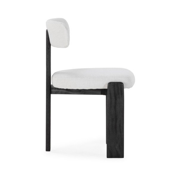 Черни/светлосиви тапицирани трапезни столове в комплект 2 бр. Nadia – MOME-image-1