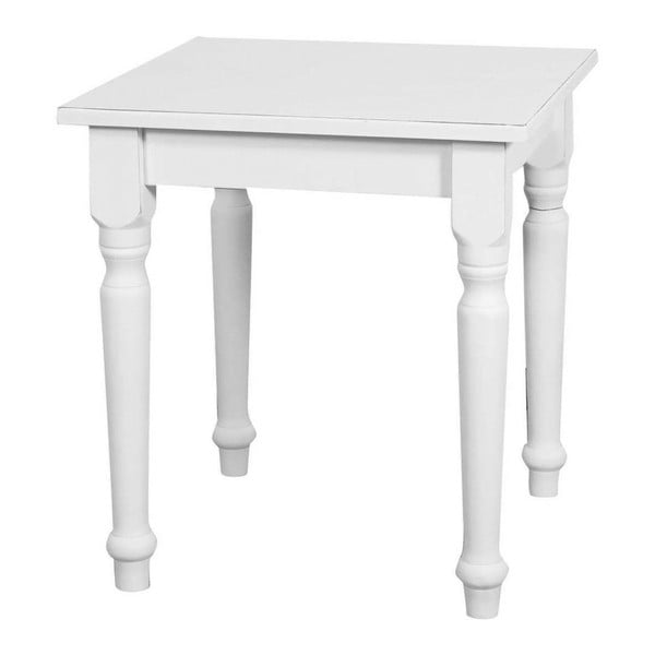 Dřevěný bílý stolek Biscottini Romanse