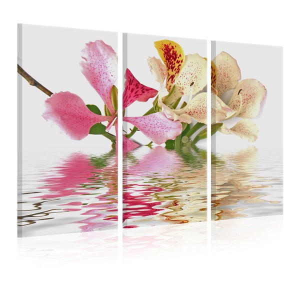 Картина от няколко части върху платно Орхидея, 120 x 80 cm - Artgeist