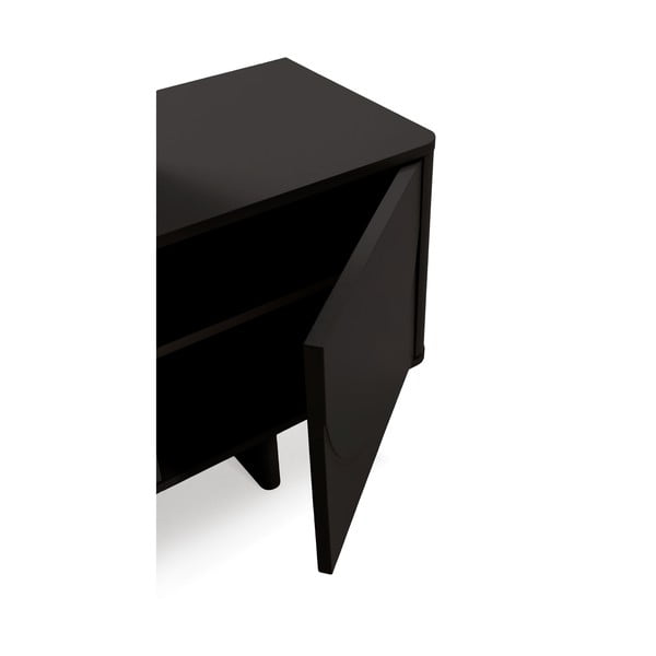 Черна маса за телевизор 180x55x40 cm Solei – MOME-image-3