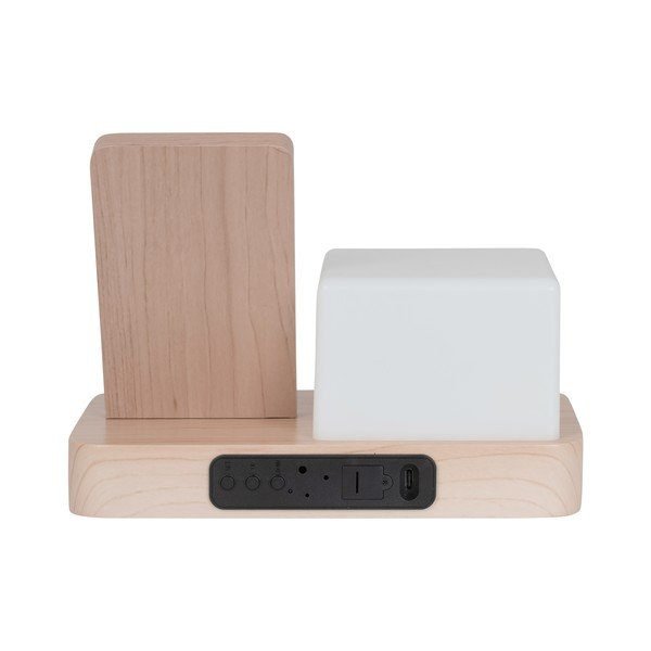 Дигитална/настолна аларма с безжично зарядно Retro LED Night Light – Karlsson-image-4