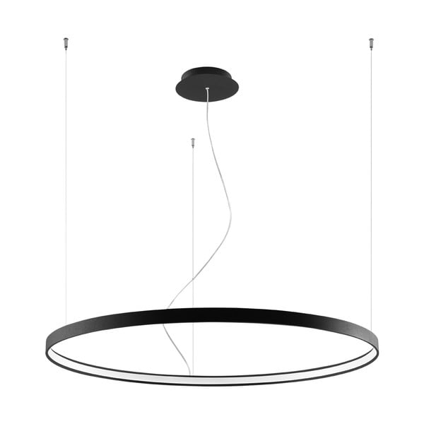 Черно висящо осветително тяло , ø 100 cm Ganica - Nice Lamps