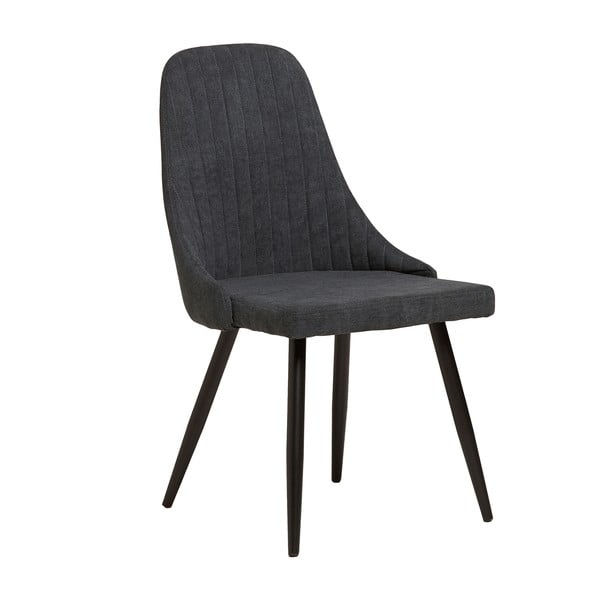 Комплект от 2 тъмно сиви трапезни стола Mina - Marckeric