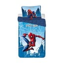 Синьо  единично  памучно детско спално бельо 140x200 cm Spider-man "Blue" – Jerry Fabrics