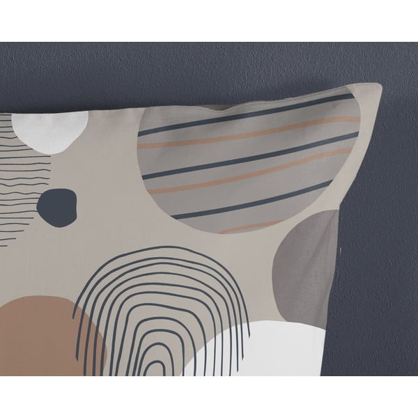 Сиво единично удължено памучно спално бельо 140x220 cm Hendrik – Good Morning-image-3