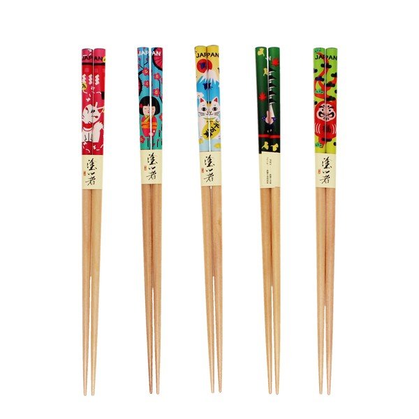 Дървени пръчици в комплект от 5 бр. в естествен цвят Japanese Heritage – Rex London