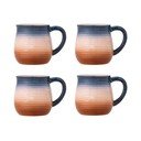 Сини/оранжеви керамични чаши в комплект 4 бр. 200 ml Tatum – Bloomingville