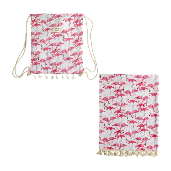 Комплект чанта и шал Фламинго - Le Studio