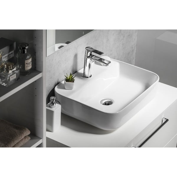 Стояща батерия за мивка в лъскаво-сребрист цвят Pax – Sapho-image-2